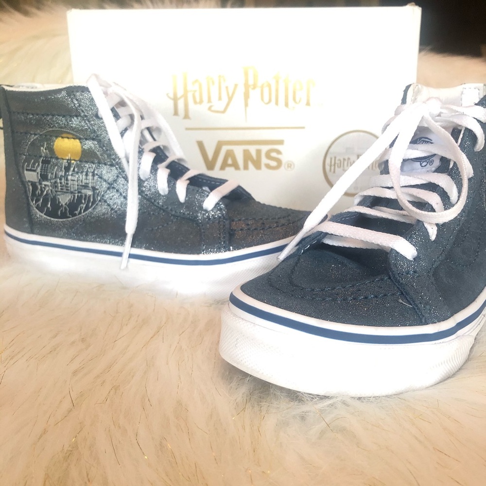 Harry Potter Hogwarts Metallic Vans  sz 1.5